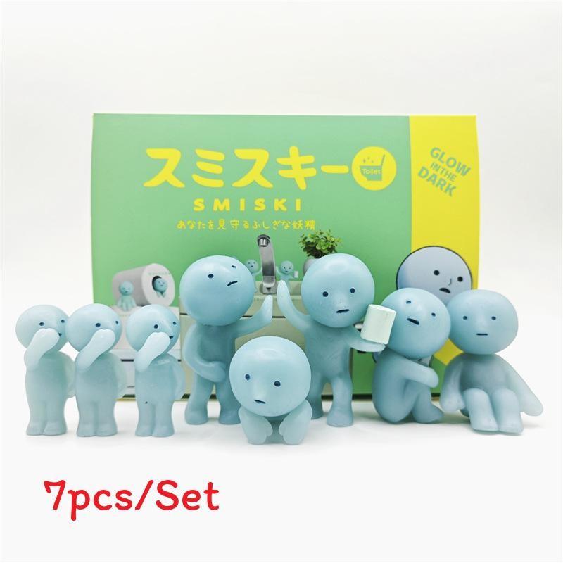 Smiski Luminous Fitness Figures Toy Model For Kids Playroom And Collectors Gift