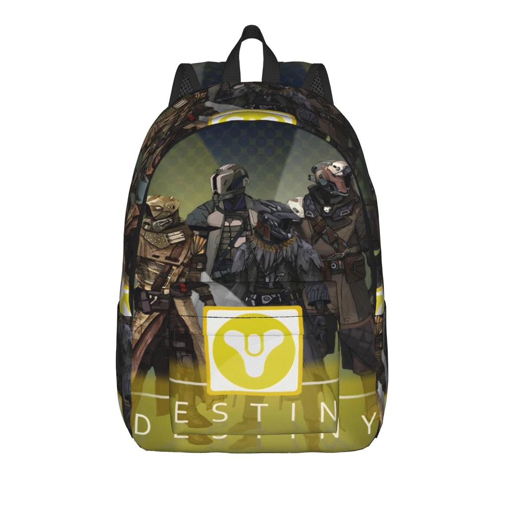 Destiny 2 Games Casual Backpack Durable Student Work Daypack for Men Women Laptop Computer Canvas Bags