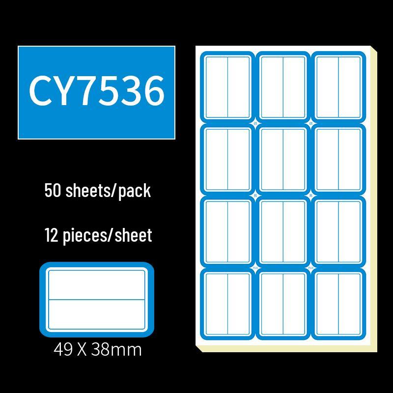 Handwritten Self-Adhesive Label Stickers for Office and Memo Marking
