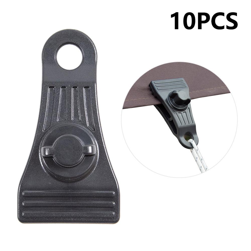 10Pcs Heavy Duty Tent Clamps Outdoor Windproof Tarp Canopy Plastic Clips A