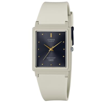 Reloj de Mujer POP Analógico Beige Correa de Resina Esfera Negra Cuarzo MQ-38UC-8A