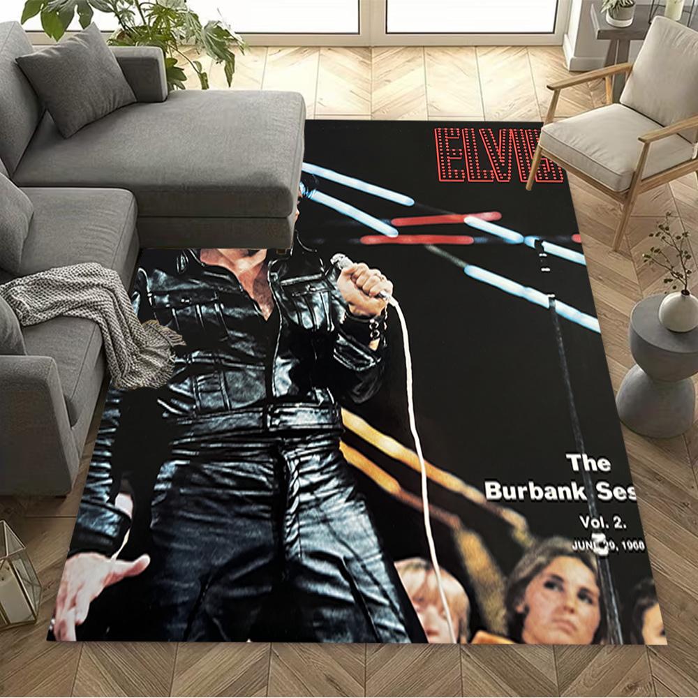 Elvis Presley's Iconic Style Floor Rug Office Rug Design for Foyer Decorate room Living Rooms Hallway Antislip Carpet Decorate Offices