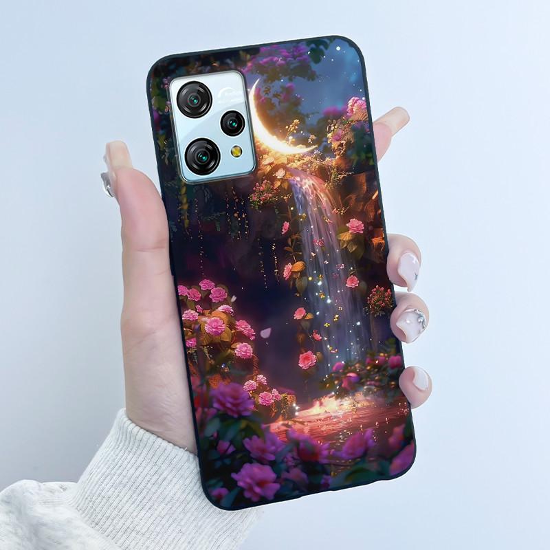 For Blackview A53 Case Blackview A53 Pro Back Cover Luxury Cute Love Rabbit Funny Black TPU Soft Silicone Protective Phone Case