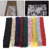 Sequins Net Lace Fabric with For French Style 3D Embroidery for Lady Dressmaking Skirts and Home Decoration Applications