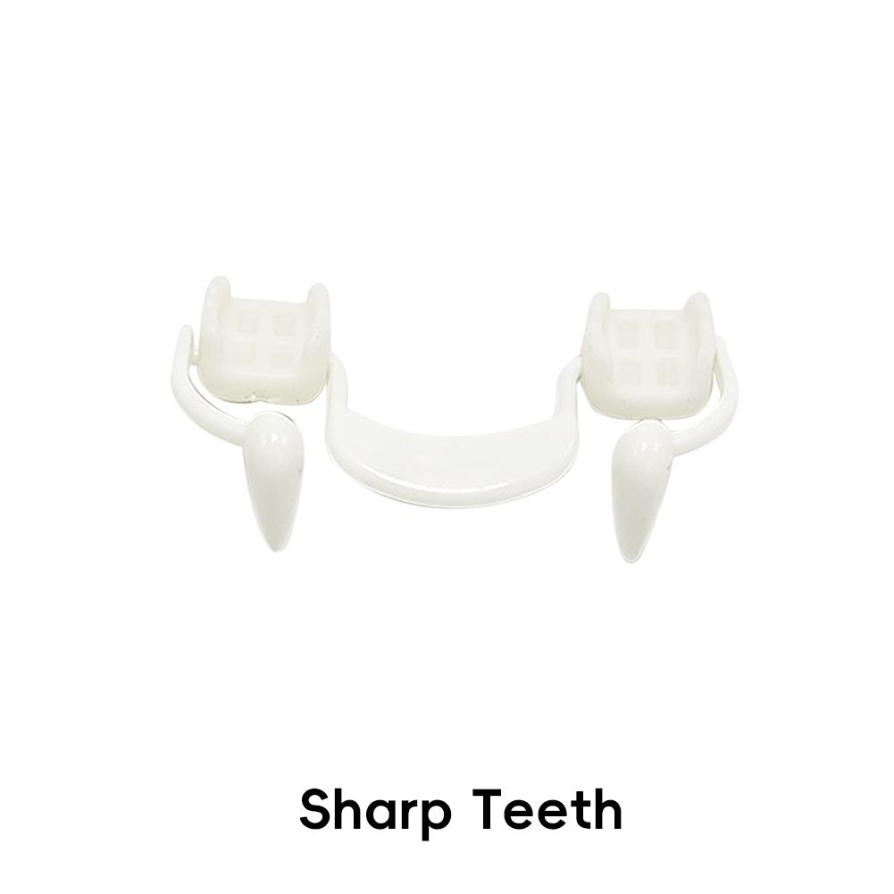 Retractable Vampire Teeth Vampire Fangs Reusable Anti-Fall for Halloween Dress Up