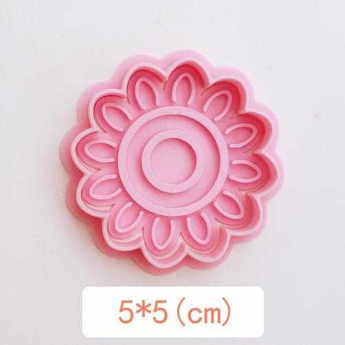 Retro Heart Square Round Classic Biscuit Mold 3D Press Cookie Embosser Stamp Birthday Flower Pattern Cookie Cutter Baking Tools