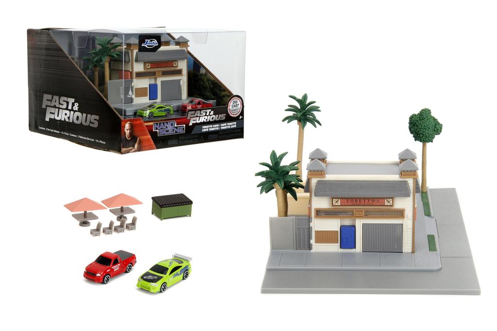 Fast Furious Market Cafe Nanoscene 2 x inch Diecast Cars Kids and Adults Toys & Toretto's & & 1.65