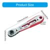 1Pc Mini Manual Bidirectional Ratchet Hex Screwdriver Wrench Multipurpose Magnetic Right Angle Flat Head Socket Tool