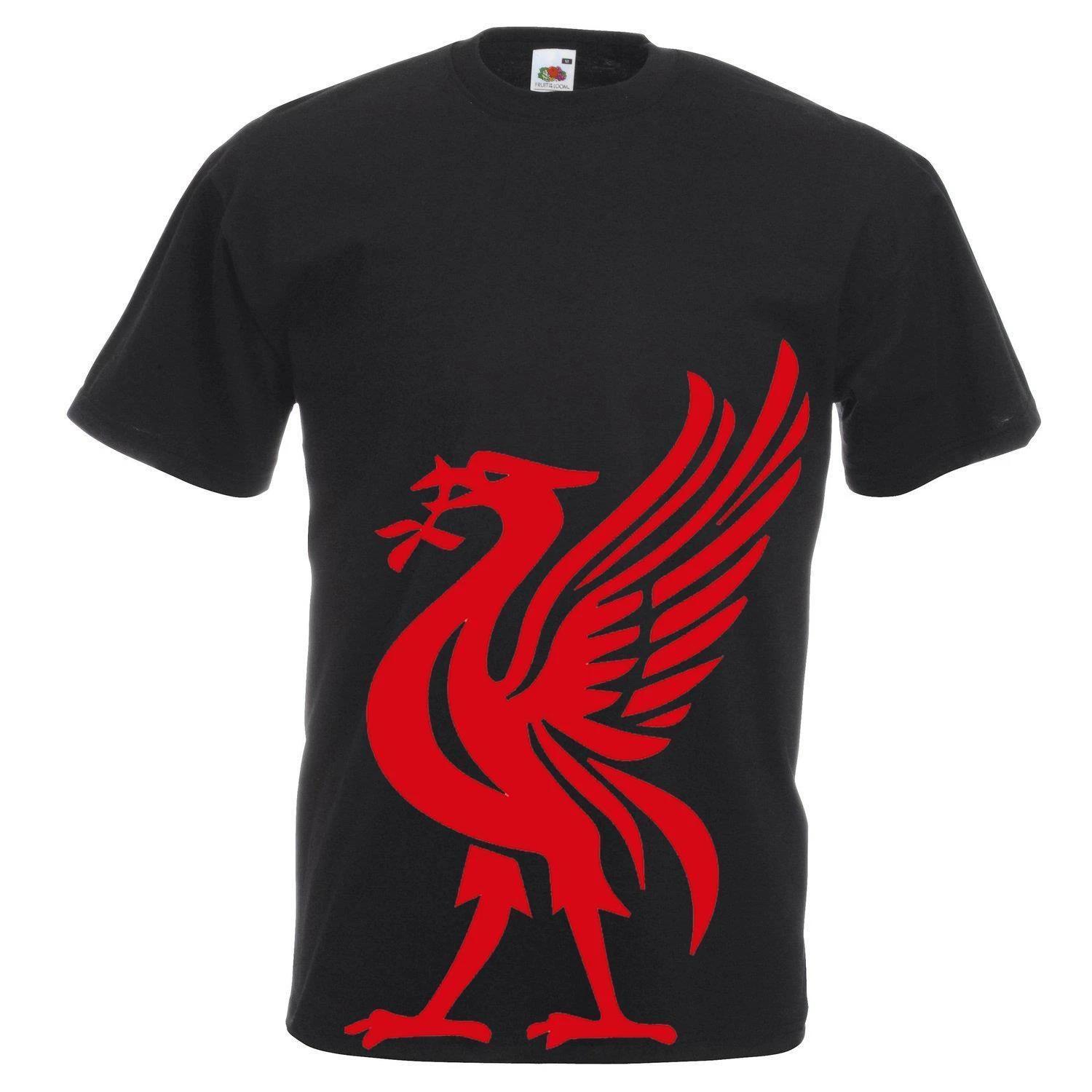 Мужская черная футболка унисекс Liverpool Scouser Liverpudlian с изображением печени птицы YNWA 4XL