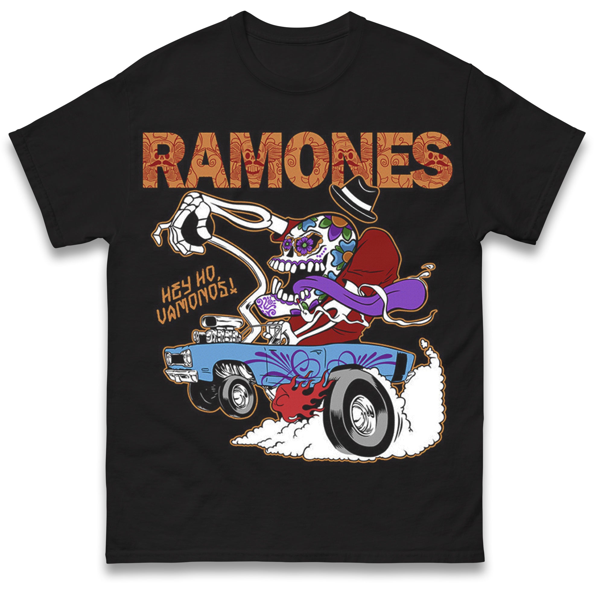 Ramones Hey Ho Vamonos Mens T Shirt Womens Tops Tees XL
