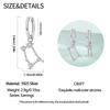 12 Constellation Series Earrings 925 Sterling Silver Women 2025 Zircon Ear Studs Sparkling Pave Hoop Earring Jewelry Gift