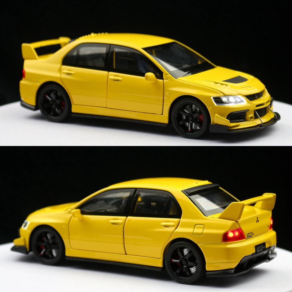 1/32 Mitsubishi Lancer EVO Final Edition Racing Toy Car Model Diecast Metal Miniature Collection Gift for Children Boys