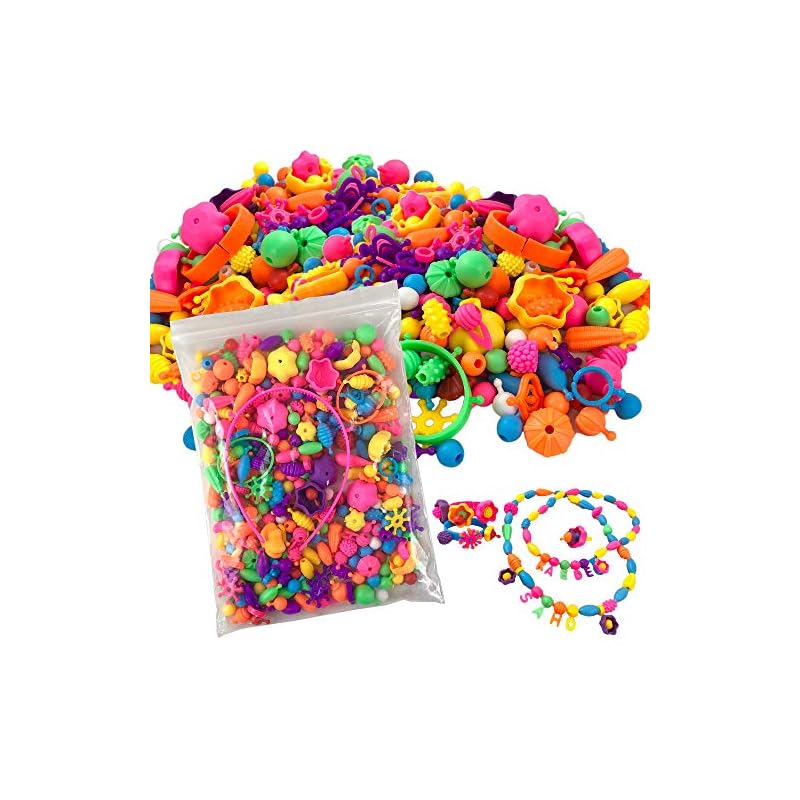 [Official] Honey Art Beads, 300 Pieces, Individually Stacked, with Headbands, Block-Like Beads