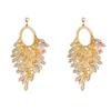 Light Luxury and High-end Sense Exaggerated Fringed Earrings Women's Long Fashion Stud Earrings Temperament Atmospheric Earrings New Explosion