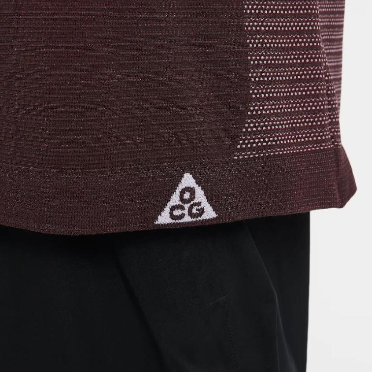 Nike ACG Dri-Fit Adv Bequemes Weiches Schnelltrocknendes Rundhals Langarm T-Shirt Herren Tops Lebhaft-Pink FV8907-652