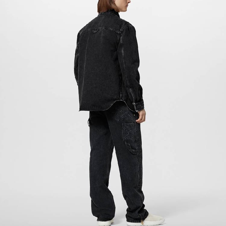 Louis Vuitton Denim Jacket Men's Black 1AFAX1