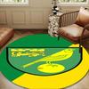 Nor-wich Football Club Crest Round mat Home Decor, Chair rug For livingroom,Bedroom, doormat home decor Birthday Gift Christmas Gifts
