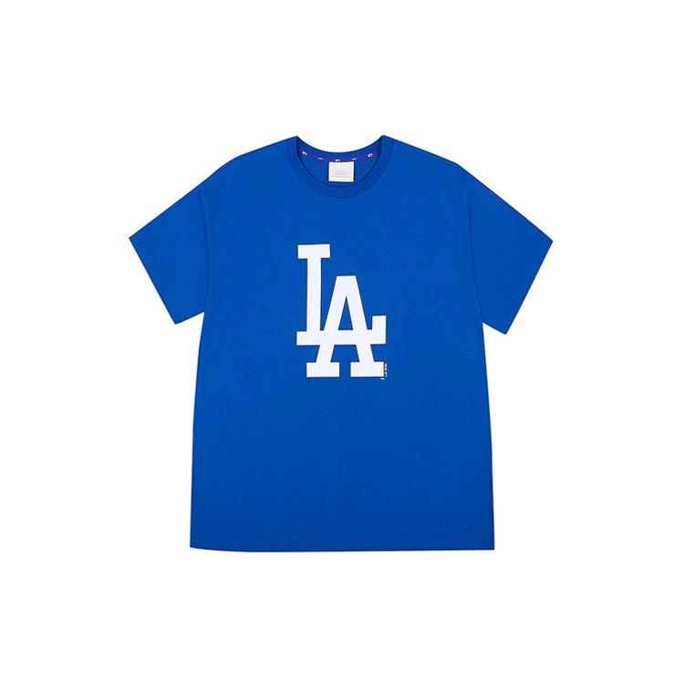 MLB Los Angeles Dodgers T Shirts Unisex Blue Crew Neck Moderate Straight Fit 31TS09031-07U