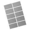 Scratch-off Stickers Rectangular 42x23mm Silver X10