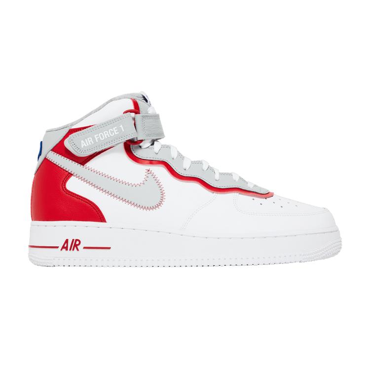 Nike Air Force 1 Mid 07 LV8 Athletic Club Men Sneakers White Gym-Red Light-Smoke-Grey DH7451-100
