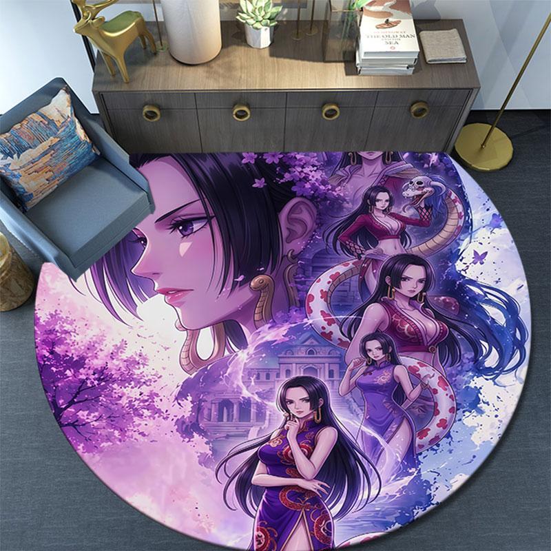 Nico Robin,Round Area Rug,Carpet Rug for Living Room Bedroom Sofa Playroom Decor,Non-slip Floor Mat