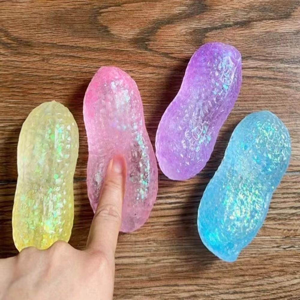 Langsam steigendes Erdnuss Fidget Spielzeug Langsam zurückfederndes Erdnuss Quetschspielzeug Lustiges Erdnuss Squishy Spielzeug Jungen Mädchen