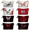 Women Butterfly Print Cosmetic Bag Toiletries Organize Travel Storage Case 6406