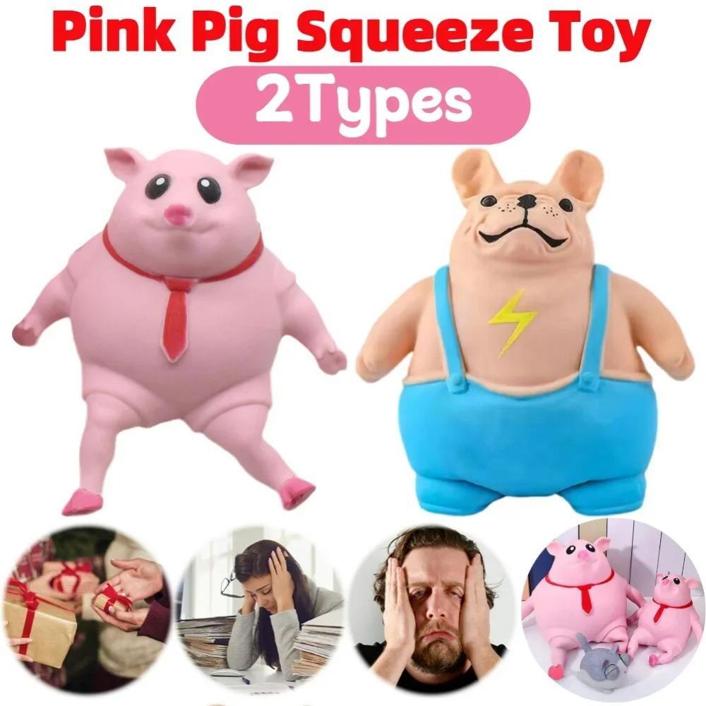Cute Squeeze Pink Pig Toy Stress Relief Toy Decompression Soft Sensory Slow Rebound Pink Animals Vent Toys Gifts for Girls Boys