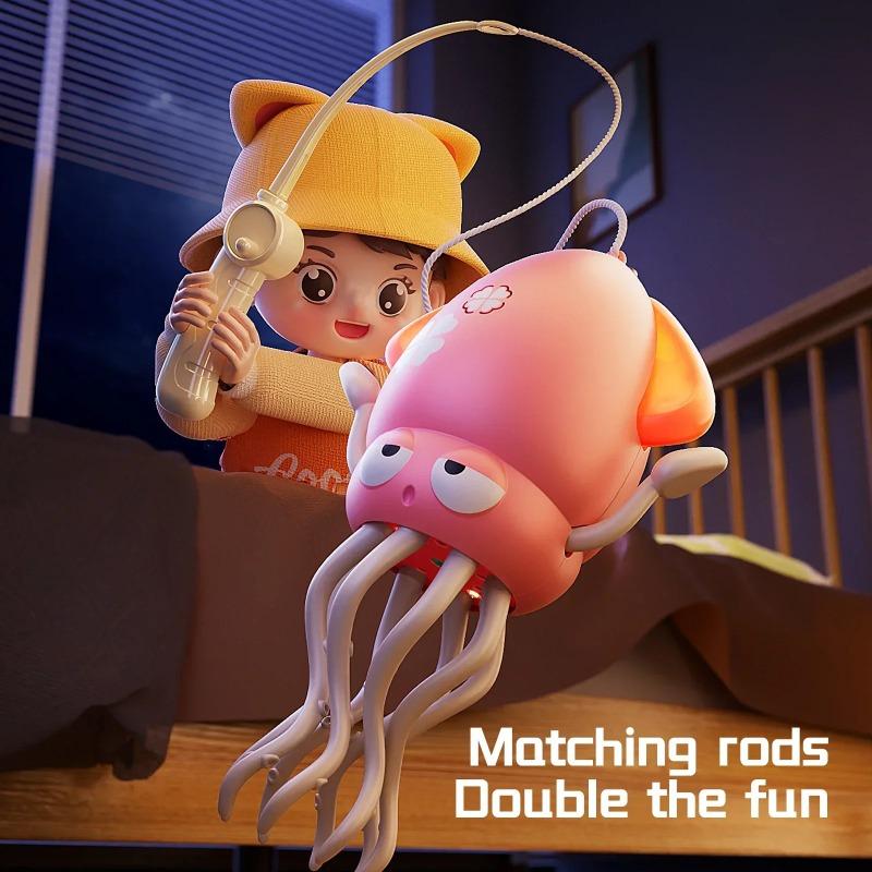 Electric Crawling Octopus Toy with LED Lights & Music Dancing Interactive Toddler Toy Rechargeable Toys Gift for Newborns