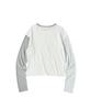 COMONINOZ W Flower Dot T-Shirt [Ivory]