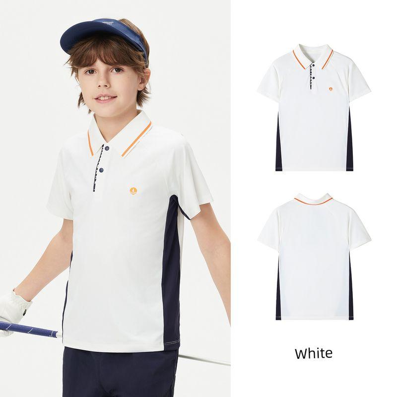 Navigare Italian Small Sailboat Children's Clothing Boys' Short-Sleeved T-Shirt 2026 Summer Thin Polo Shirt