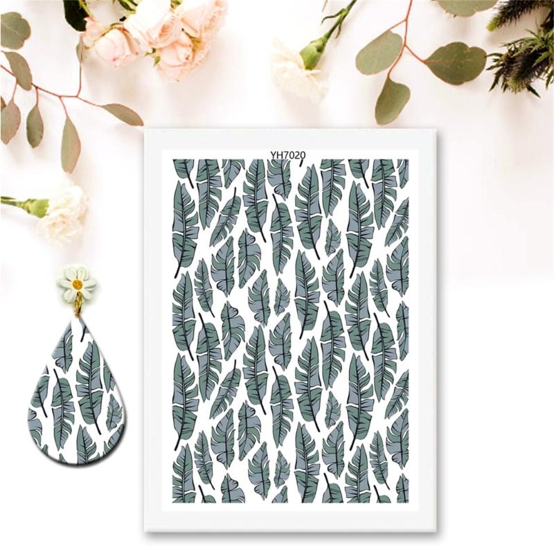 Clay Transfer Paper Water Soluble Clay Transfer Paper for Clay Earrings Making