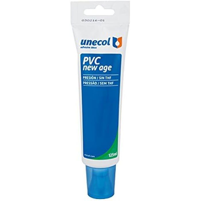 Adhésif Pour Tuyaux En PVC - UNECOL - Uneplas A2041 - Pinceau Applicateur Intégré - 500 Ml