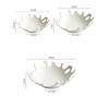Nordic Coral Porcelain Salad Plate Abstract Irregular White Ceramic Dinner Plate Hotel Tableware Cooking Dishes Kitchen Utensils