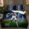 Zestaw 3 szt. Poszewka na kołdrę z zamkiem błyskawicznym Zestaw pościeli Cri-stiano Ronaldo 1 poszewka na kołdrę i 2 poszewki na poduszki