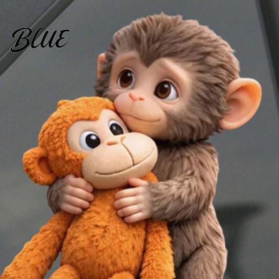 Colorful Car Decals 1 Sheet Sticker Monkey Punch Window Decal Waterproof DIY Scratch Resistant Laptop Water Bottle Phone Case Travel Auto