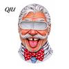 Funny Face Ski Mask Realistic Balaclava Mask, Old Man Woman Print Neck Gaiter, Snowboard Shield Windproof Full Coverage for Winter Sports Snowboarding