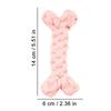 Cotton Rope Dog Toy Bone Shaped Puppy Teething Chew Toy Natural Cotton Thread Braided Rope Toy For Small Dogs Teething Cleaning