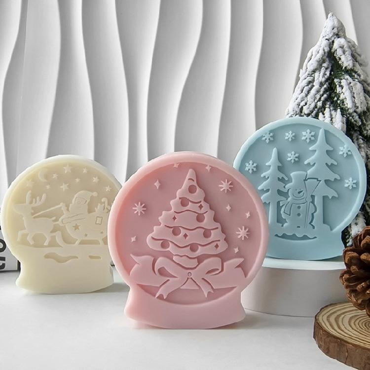 Easy to Demold Silicone Mold Crystal Slickball Shaped Molds for Artisanal Candle and Soap Crafting Jewelry Making Tool