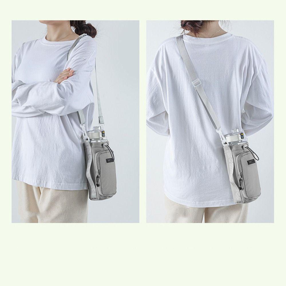 Shoulder Strap Water Bottle Carrier Bag Waterproof Water Bottle Sling Bag Case  Picnic