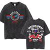 Washed Vintage Anime Akira T Shirts Japanese Science Fiction Cartoon Movie Shotaro Kaneda Tshirt Mens Manga Oversized Tshirts