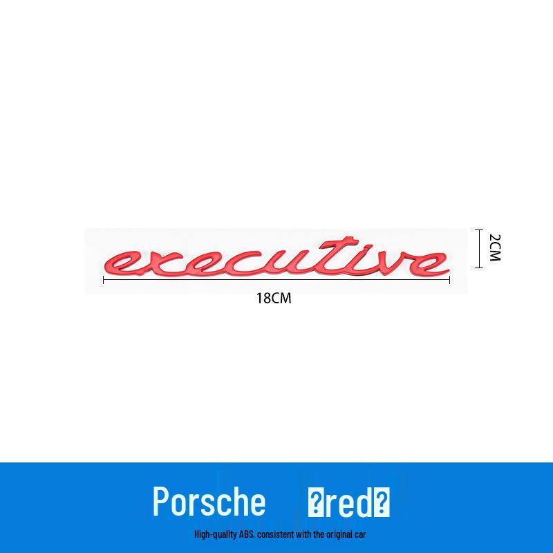 Porsche Boxster & Panamera Electric Executive Englisches Etikett