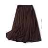 MD Autumn and Winter Women clothes Can Be Lu Li Style French style Temperament Elegant Drape Mid-Length Pleated Skirt 05255504717