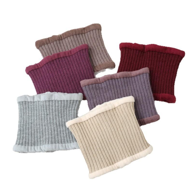 Autumn and Winter Middle Aged and Elderly Hats for Women  Pearl Ribbon and Velvet Rabbit Hair Equestrian Hat  Cold Proof and Warm Knitted Scarf Set