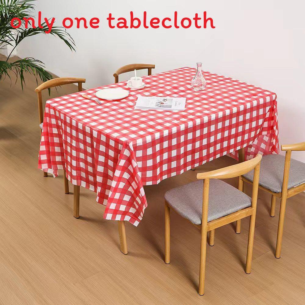 Peva Thickened Disposable Tablecloth With Dustproof And Oilproof Surface For Events And Decor