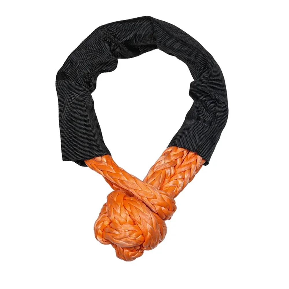 

Soft Shackle Light Weight Soft Shackle (56,000 LBS Breaking Strength) Car Trailer Pull Rope for Sailing SUV or Road Towing помаранчевий