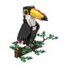 MOC Toco Toucan Building Blocks Model Brazil Toco Toucan Birds Bricks Assembly Educational Toys Kids Birthday Gifts Toys
