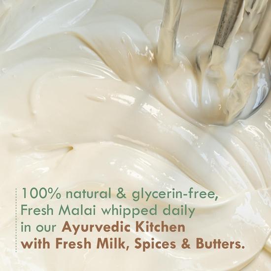 Nat Habit Multi-Nut Shea Omega-3 Fresh Whipped Skin Malai/Cream for Deep Hydration - 120 Ml Each (Combo Pack of 2)