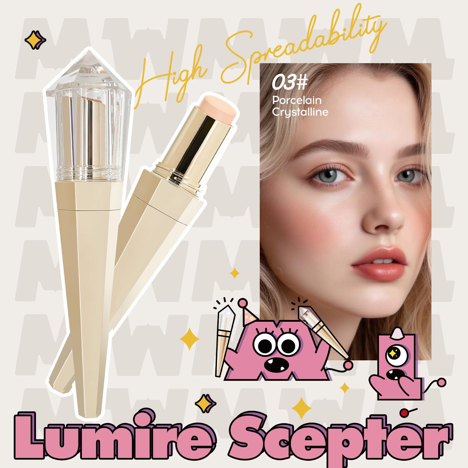 Crown Foundation Concealer Stick Set, Naturally Conceals, Erasable Foundation, Portable Makeup Brush One Size