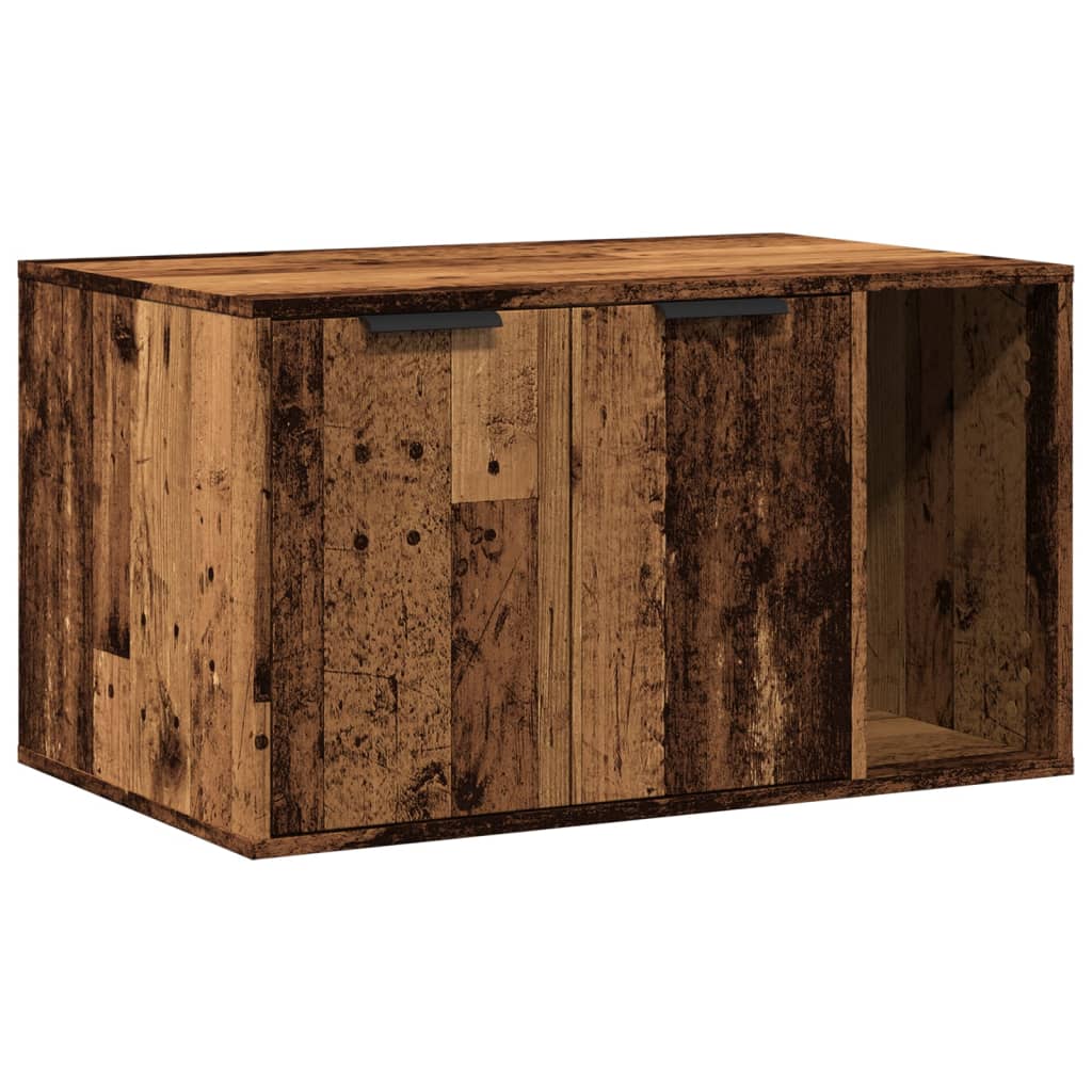 Vidaxl Litter Box Cabinet, Old Wood, 80X50X45 Cm